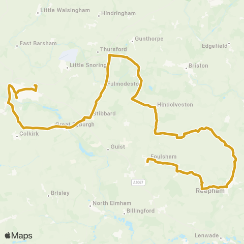 Sanders Coaches  map