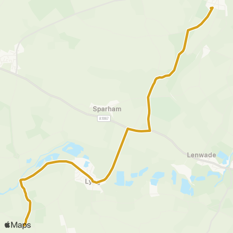 Sanders Coaches  map