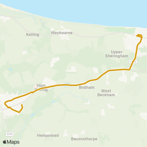 Sanders Coaches  map