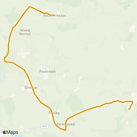 Sanders Coaches  map