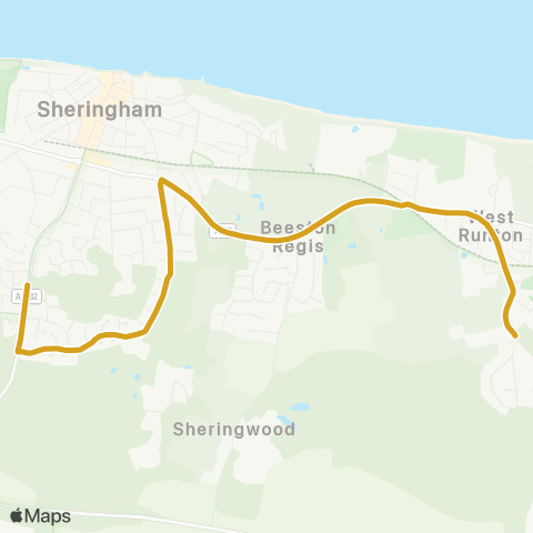 Sanders Coaches  map