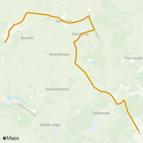 Sanders Coaches  map