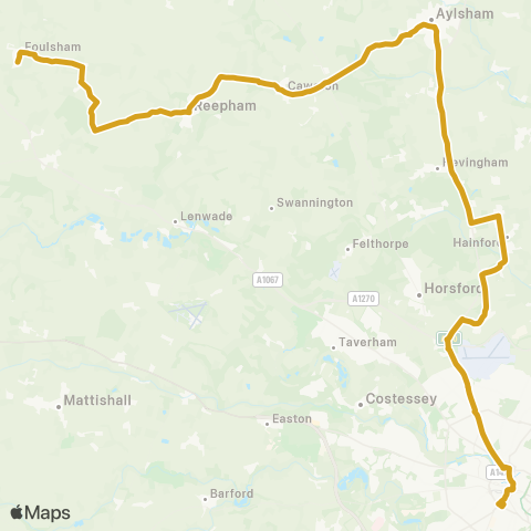 Sanders Coaches  map