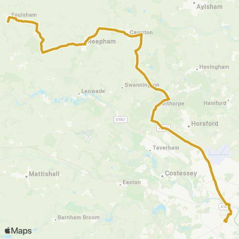 Sanders Coaches  map