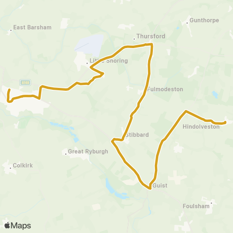 Sanders Coaches  map