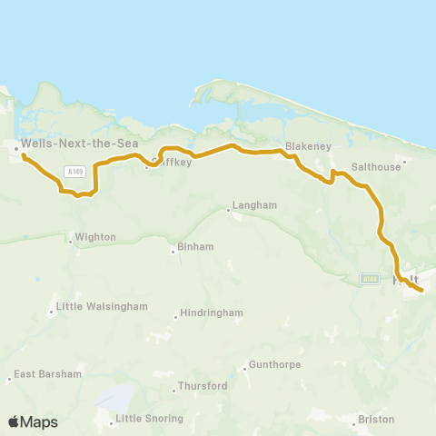 Sanders Coaches  map