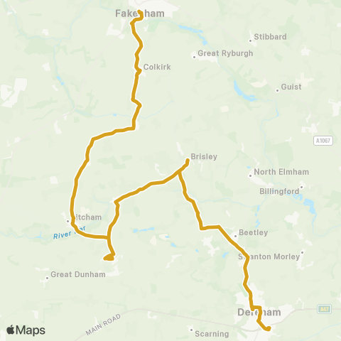 Sanders Coaches  map