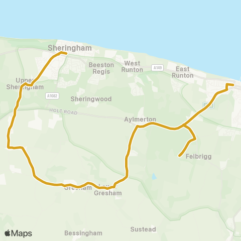 Sanders Coaches  map