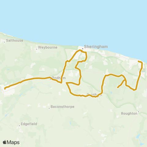 Sanders Coaches  map