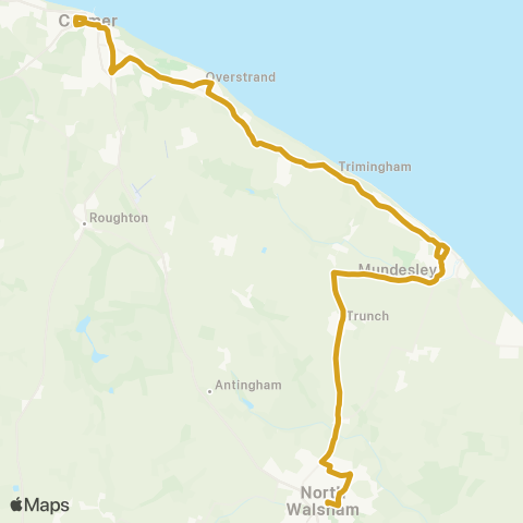 Sanders Coaches  map