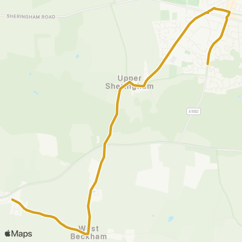 Sanders Coaches  map