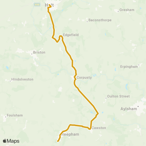 Sanders Coaches  map