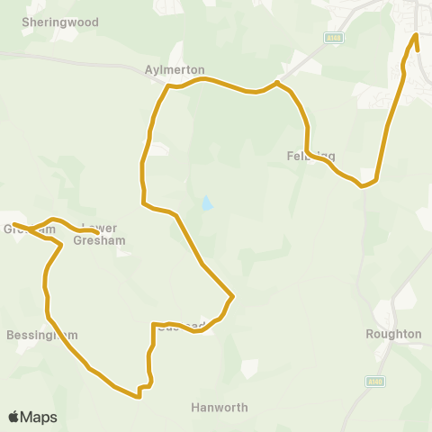 Sanders Coaches  map