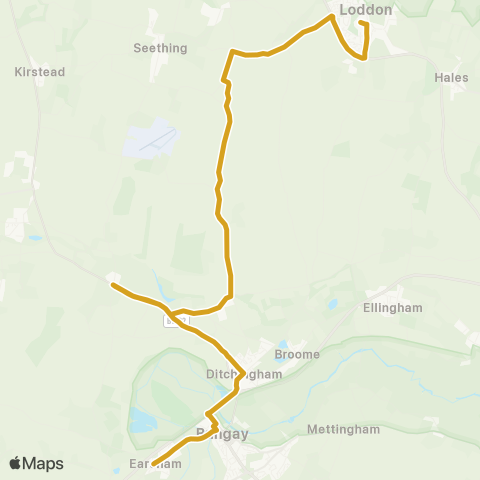 Sanders Coaches  map