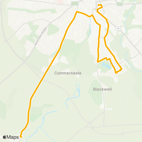 Stagecoach Cumbria and North Lancashire Caldew School Grounds - Bus Station (Ca) map