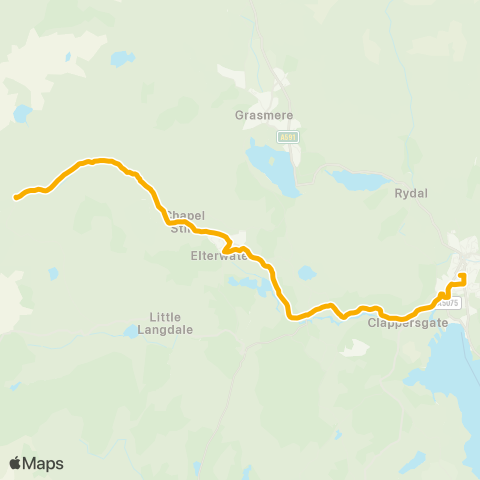 Stagecoach Cumbria and North Lancashire Bus Interchange - Old Dungeon Ghyll Hotel map
