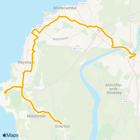 Stagecoach Cumbria and North Lancashire Bus Station - Towers map