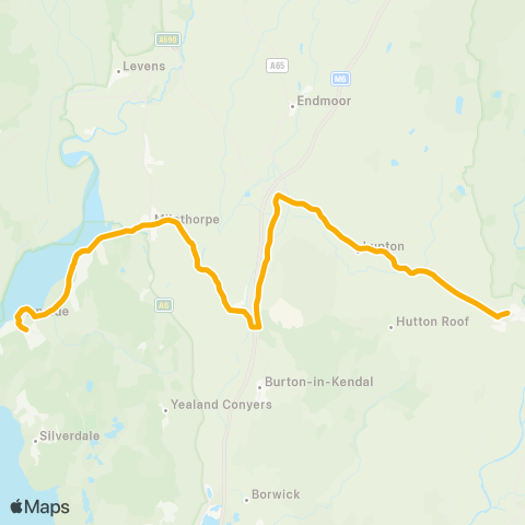 Stagecoach Cumbria and North Lancashire Queen Elizabeth School - Bus Sta (Ken) map