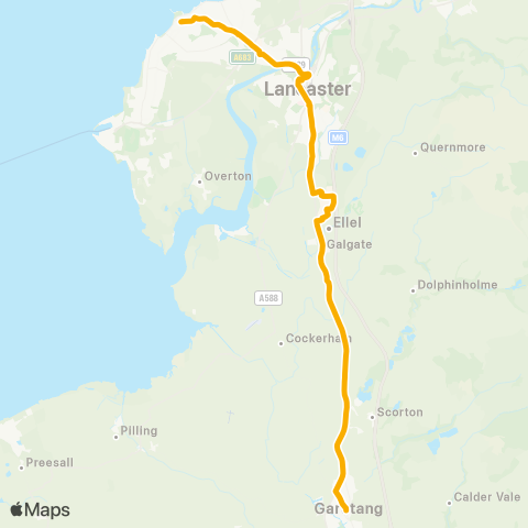 Stagecoach Cumbria and North Lancashire Blackhall Road - Bus Station (Ken) map