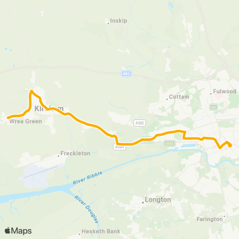 Stagecoach Cumbria and North Lancashire Royal Scot Terminus - Central Avenue map