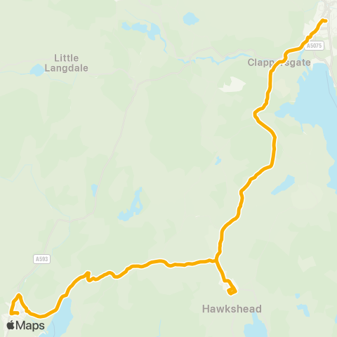 Stagecoach Cumbria and North Lancashire Bus Interchange - The Crown map
