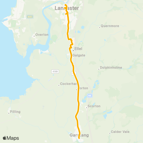 Stagecoach Cumbria and North Lancashire Blackhall Road - Bus Station (Ken) map