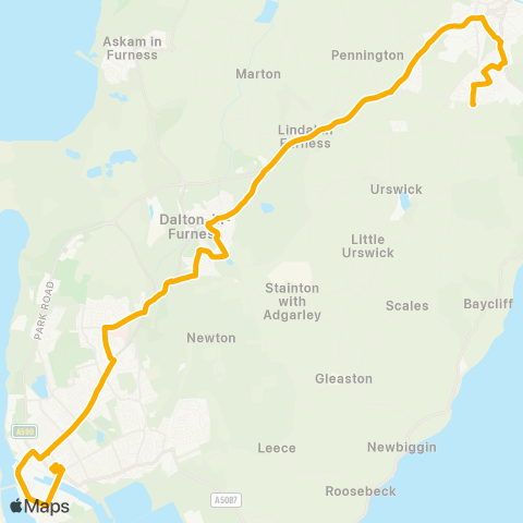 Stagecoach Cumbria and North Lancashire Bus Station - Bus Station map