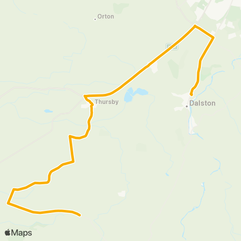 Stagecoach Cumbria and North Lancashire Town End - Caldew School Grounds map