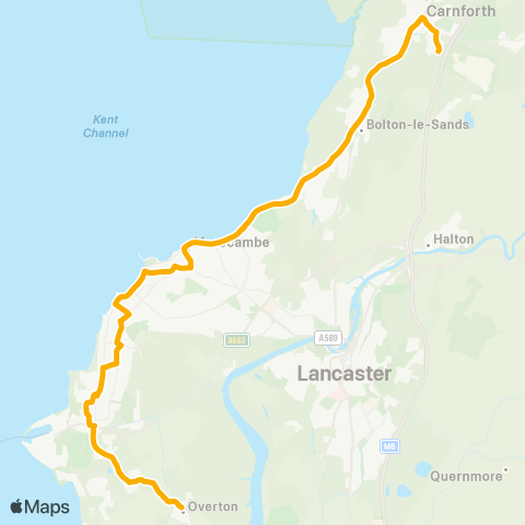 Stagecoach Cumbria and North Lancashire Teasdale Road - Town Hall map