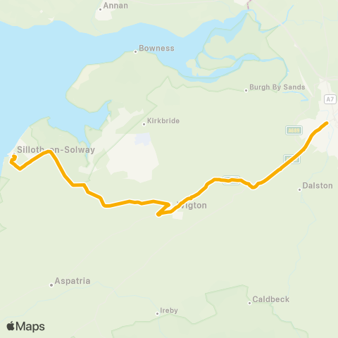 Stagecoach Cumbria and North Lancashire Solway Street - Bus Station (Ca) map