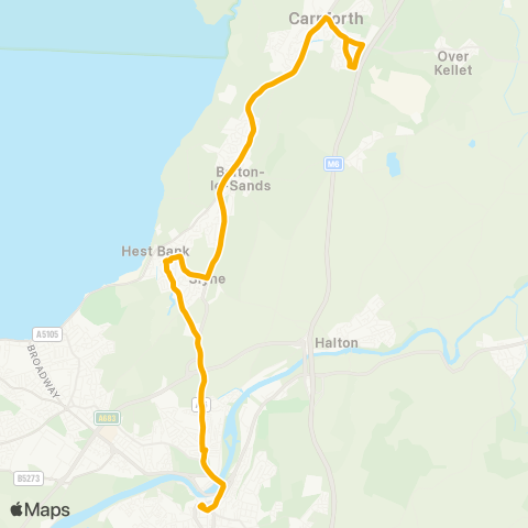Stagecoach Cumbria and North Lancashire Railway Station - Bus Station map