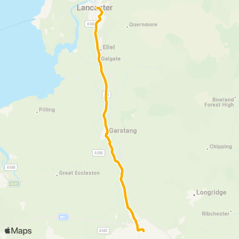 Stagecoach Cumbria and North Lancashire Turning Circle - Royal Grammar School map