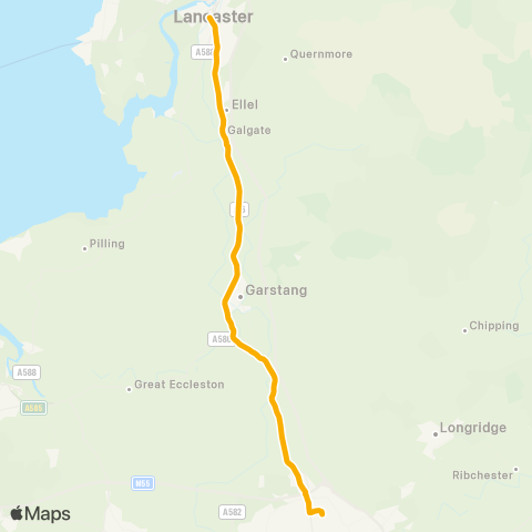 Stagecoach Cumbria and North Lancashire Common Garden Street - Bus Station map