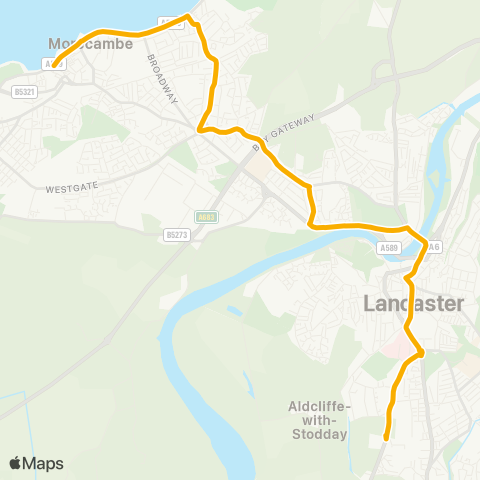 Stagecoach Cumbria and North Lancashire Clock Tower - Ripley St Thomas Cehs map