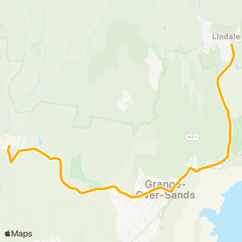 Stagecoach Cumbria and North Lancashire Blackhall Road - Clogger Beck map