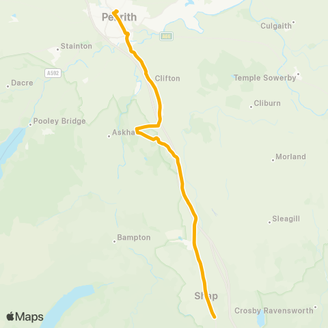 Stagecoach Cumbria and North Lancashire The Greyhound Hotel - Bus Station (P) map