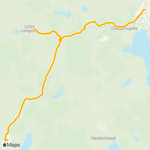 Stagecoach Cumbria and North Lancashire Bus Interchange - The Crown map