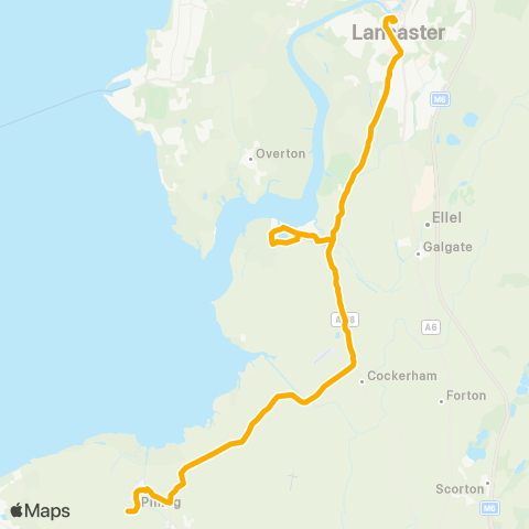 Stagecoach Cumbria and North Lancashire Bourne Arms - Bus Station map