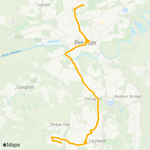 Stagecoach Cumbria and North Lancashire  map