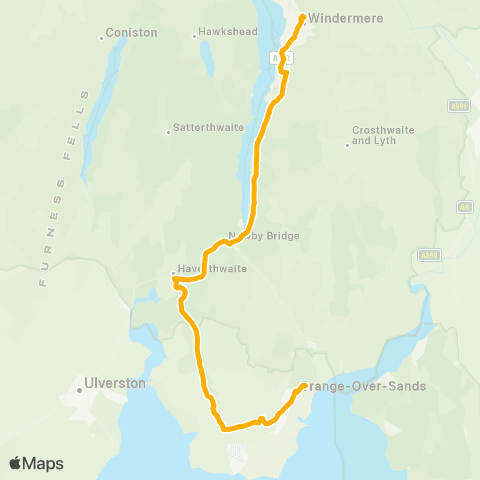 Stagecoach Cumbria and North Lancashire Rail Station - Bus Rail Interchange map