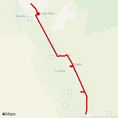 SCRTD Red / Roja map