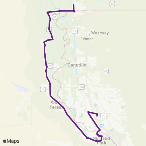 SCRTD Purple / Morada map
