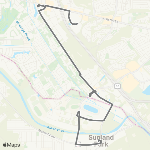 SCRTD Silver / Plata map