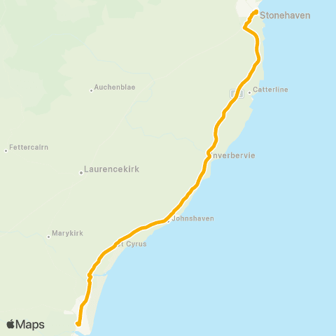 Stagecoach Bluebird Montrose Railway Sta - Barclay Street map