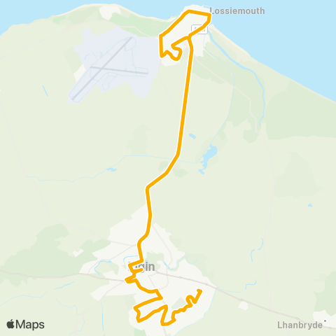 Stagecoach Bluebird Reiket Lane - Reiket Lane map