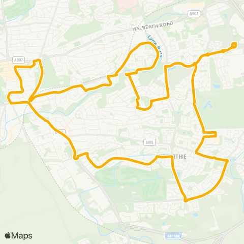 Stagecoach East Scotland Mill Street - Mill Street map