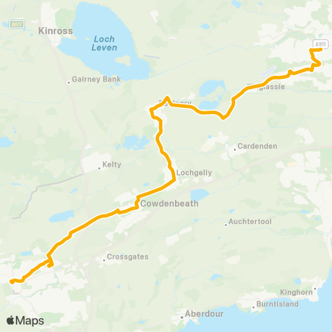 Stagecoach East Scotland Bus Station - Stuart Place map