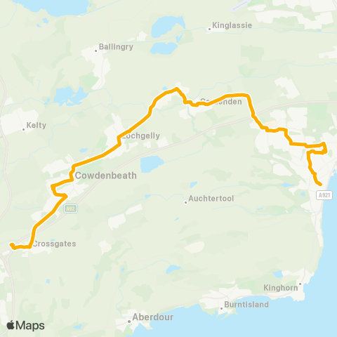 Stagecoach East Scotland Bus Station - Inverarity Crescent map