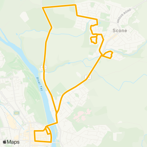 Stagecoach East Scotland Bus Station - Main Street Turning Circle map