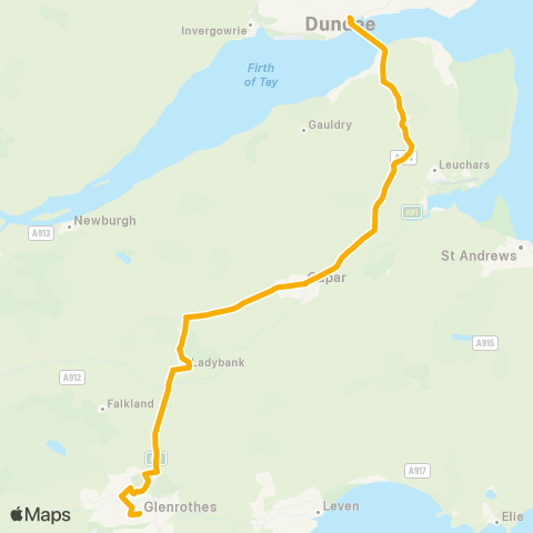 Stagecoach East Scotland Bus Station - Panmure Arms map